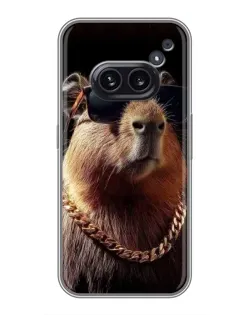 Чохол для Nothing Phone 2a з картинкою «Капібара золотий ланцюг»