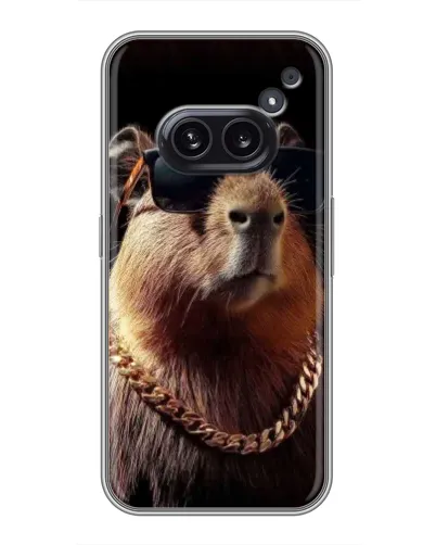 Чохол для Nothing Phone 2a з картинкою «Капібара золотий ланцюг»