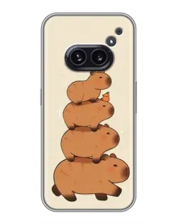 Чохол для Nothing Phone 2a з картинкою «Вежа з капібар»