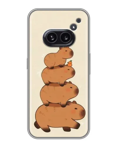 Чохол для Nothing Phone 2a з картинкою «Вежа з капібар»