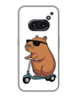 Чохол для Nothing Phone 2a з картинкою «Капібара на самокаті»