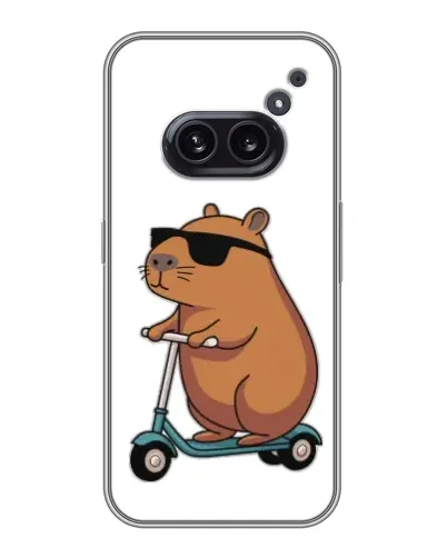 Чохол для Nothing Phone 2a з картинкою «Капібара на самокаті»