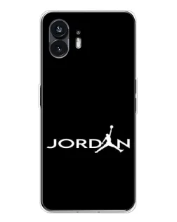 Чехол для Nothing Phone 3 с картинкой «Jordan White Logo»