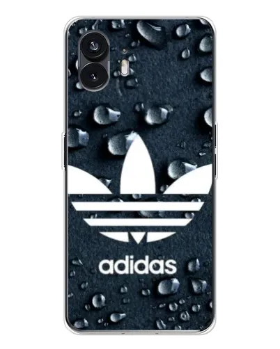 Чехол для Nothing Phone 3 с картинкой «Adidas Trefoil Blue»
