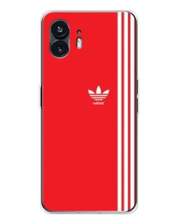 Чохол для Nothing Phone 3 з картинкою «Червоний мінімалізм Adidas»