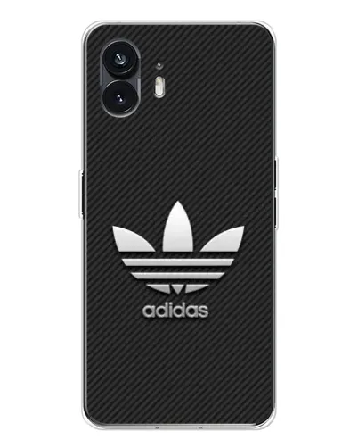 Чехол для Nothing Phone 3 с картинкой «Adidas Карбоновая текстура»