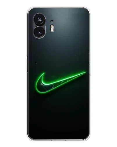 Чехол для Nothing Phone 3 с картинкой «Неоновый контур Nike»