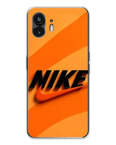 Чехол для Nothing Phone 3 с картинкой «Оранжевый драйв Nike»