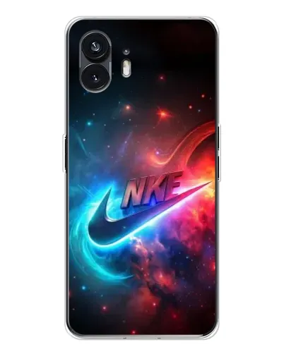Чехол для Nothing Phone 3 с картинкой «Огненный логотип Nike»