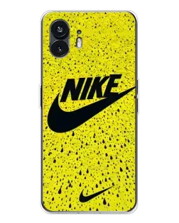 Чехол для Nothing Phone 3 с картинкой «Желтый текстурный Nike»