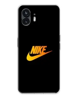 Чехол для Nothing Phone 3 с картинкой «Золотой логотип Nike»