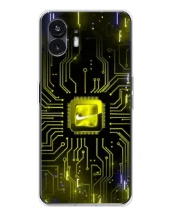 Чехол для Nothing Phone 3 с картинкой «Nike — золотая искра»