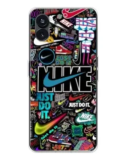 Чехол для Nothing Phone 3 с картинкой «Яркий коллаж Nike»