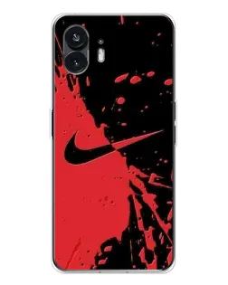 Чехол для Nothing Phone 3 с картинкой «Красные брызги Nike»