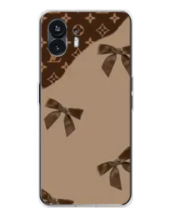 Чехол для Nothing Phone 3 с картинкой «LV — кофейный атлас»