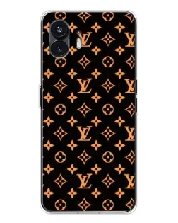 Чехол для Nothing Phone 3 с картинкой «Золотая монограмма LV»