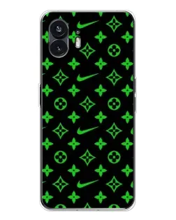 Чехол для Nothing Phone 3 с картинкой «Неоновый принт LV»