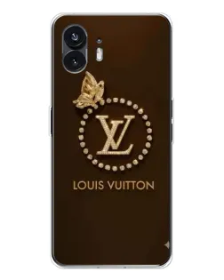 Чехол для Nothing Phone 3 с картинкой «LV — золотая печать»