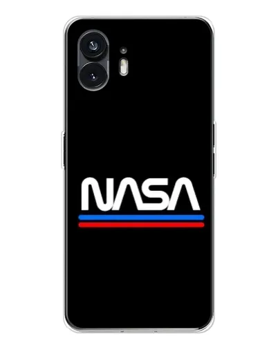 Чехол для Nothing Phone 3 с картинкой «NASA — классика Red Blue»