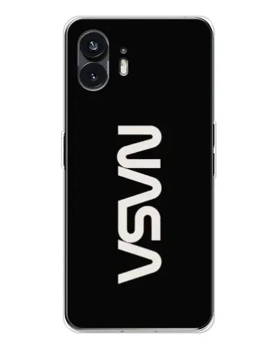 Чехол для Nothing Phone 3 с картинкой «NASA — вертикальный логотип»