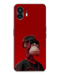 Чохол для Nothing Phone 3 з картинкою «Bored Ape в червоному»