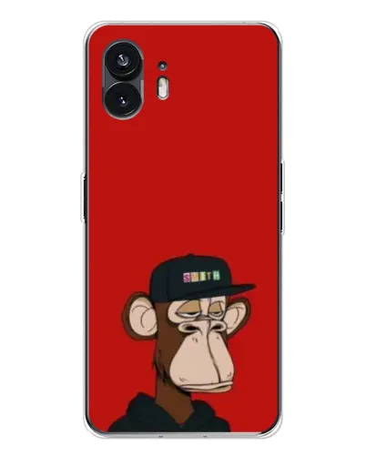 Чехол для Nothing Phone 3 с картинкой «Bored Ape — красный фон»