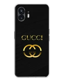 Чохол для Nothing Phone 3 з картинкою «Золотий логотип Gucci»