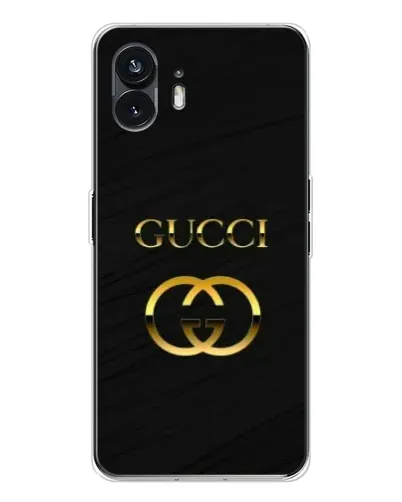 Чехол для Nothing Phone 3 с картинкой «Золотой логотип Gucci»