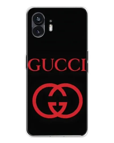 Чехол для Nothing Phone 3 с картинкой «Gucci — красный логотип»