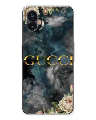 Чехол для Nothing Phone 3 с картинкой «Абстрактные цветы Gucci»