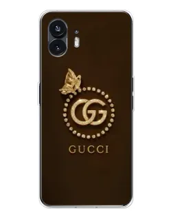 Чохол для Nothing Phone 3 з картинкою «Gucci — золотий метелик»