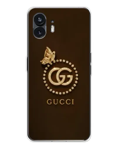 Чехол для Nothing Phone 3 с картинкой «Gucci — золотая бабочка»