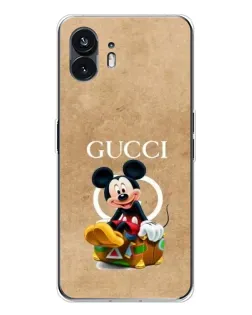 Чохол для Nothing Phone 3 з картинкою «Міккі Маус Gucci — крафт»