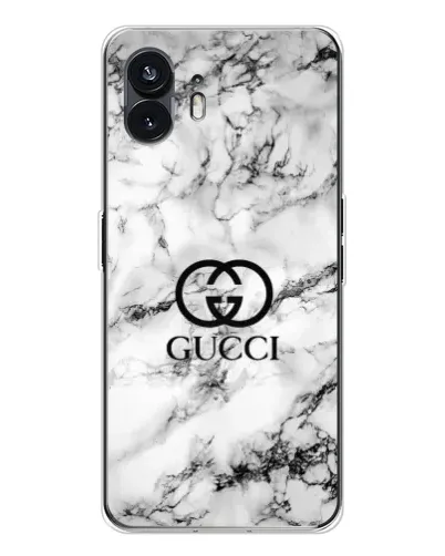Чехол для Nothing Phone 3 с картинкой «Gucci — мраморный шик»