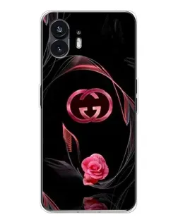 Чохол для Nothing Phone 3 з картинкою «Gucci — неонова троянда»