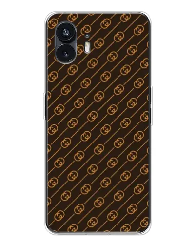 Чехол для Nothing Phone 3 с картинкой «Gucci — золотые диагонали»