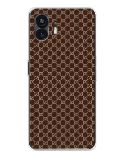 Чохол для Nothing Phone 3 з картинкою «Gucci — шоколадна сітка»
