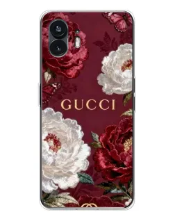 Чохол для Nothing Phone 3 з картинкою «Gucci — бордові троянди»