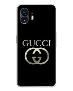 Чохол для Nothing Phone 3 з картинкою «Gucci — золото на чорному»