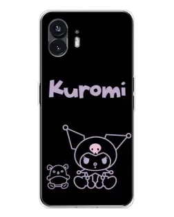 Чохол для Nothing Phone 3 з картинкою «Kuromi — чорний мінімалізм»