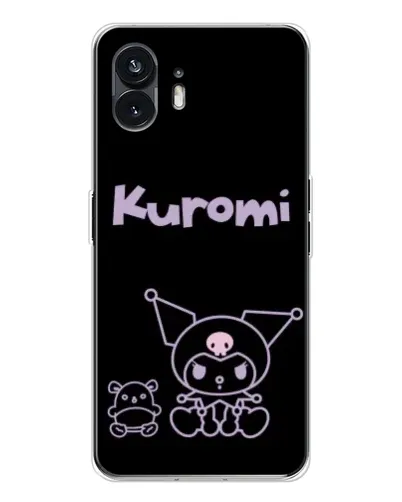 Чохол для Nothing Phone 3 з картинкою «Kuromi — чорний мінімалізм» Чохол для Nothing Phone 3 з картинкою «Kuromi — чорний мінімалізм»