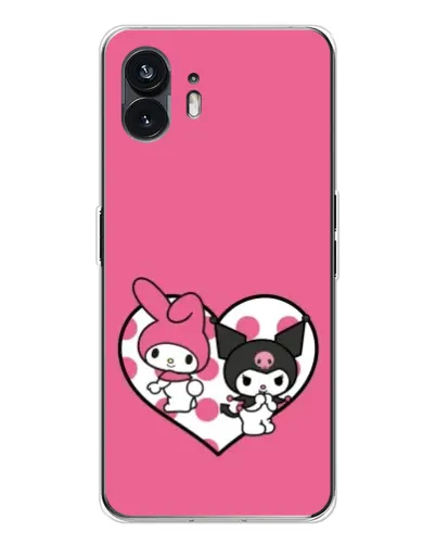 Чохол для Nothing Phone 3 з картинкою «Kuromi та My Melody» Чохол для Nothing Phone 3 з картинкою «Kuromi та My Melody»