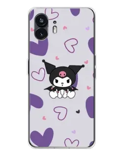 Чохол для Nothing Phone 3 з картинкою «Kuromi та лавандові серця»