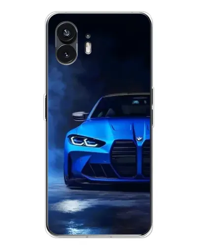 Чехол для Nothing Phone 3 с картинкой «Голубая BMW M4»