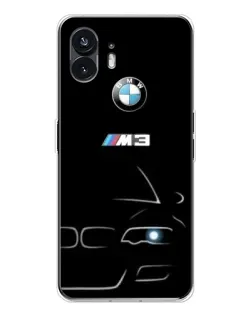Чехол для Nothing Phone 3 с картинкой «Минималистичный принт BMW M3»