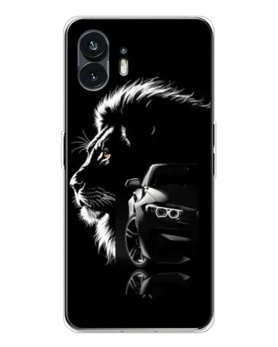 Чехол для Nothing Phone 3 с картинкой «BMW и лев»