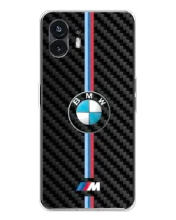 Чехол для Nothing Phone 3 с картинкой «Эмблема BMW и карбон»