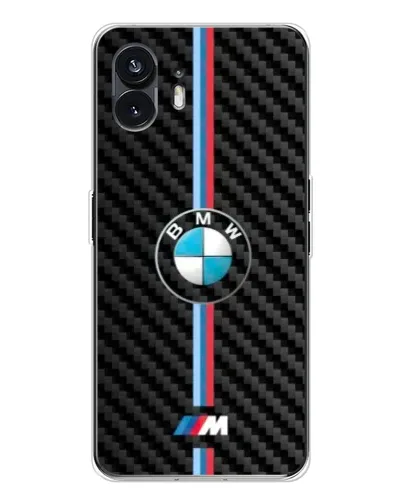Чехол для Nothing Phone 3 с картинкой «Эмблема BMW и карбон»