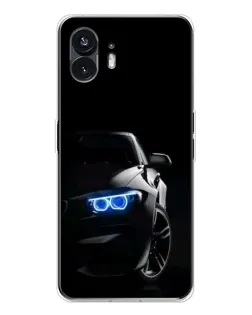 Чехол для Nothing Phone 3 с картинкой «BMW — ночной взгляд» Чехол для Nothing Phone 3 с картинкой «BMW — ночной взгляд»
