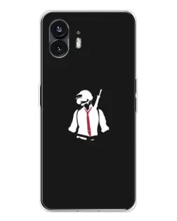 Чехол для Nothing Phone 3 с картинкой «PUBG — силуэт воина»